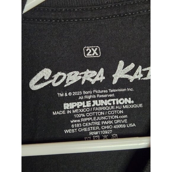 Cobra Kai Strike First Martial Arts T_Shirt Movie Buff Competition Size 2XL - Picture 3 of 4